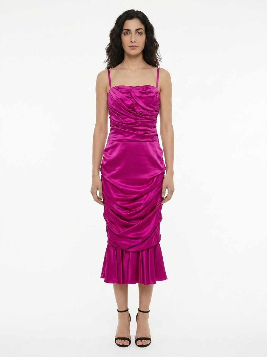 Dolce & Gabbana Purple Elastane Cocktail Dress