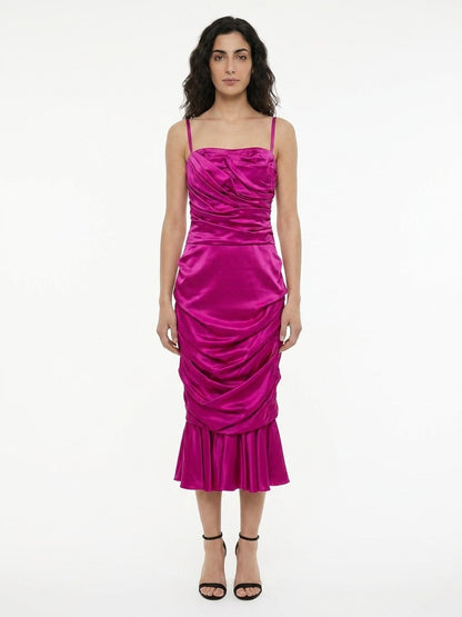 Dolce & Gabbana Purple Elastane Cocktail Dress