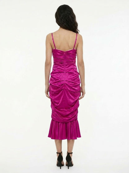 Dolce & Gabbana Purple Elastane Cocktail Dress