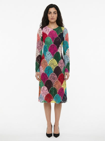 Dolce & Gabbana Multicolor Cotton Casual Dress
