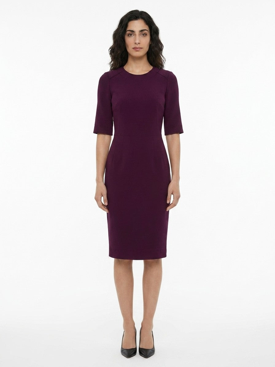 Dolce & Gabbana Purple Acetate Cocktail Dress