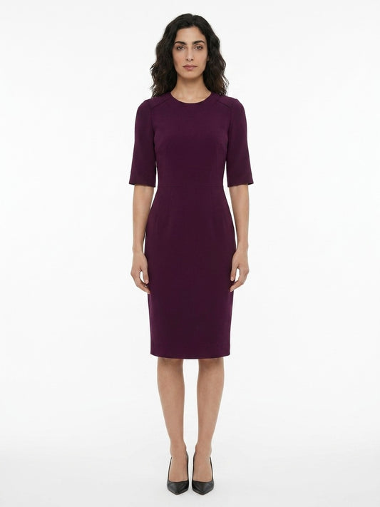 Dolce & Gabbana Purple Acetate Cocktail Dress