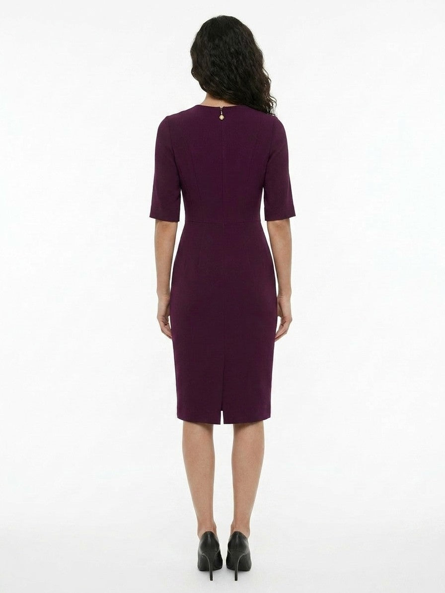 Dolce & Gabbana Purple Acetate Cocktail Dress