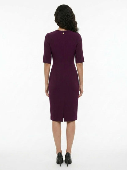 Dolce & Gabbana Purple Acetate Cocktail Dress