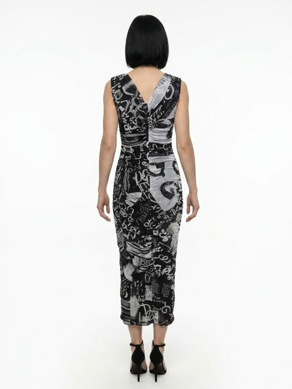 Dolce & Gabbana Bicolor Elastane Casual Dress