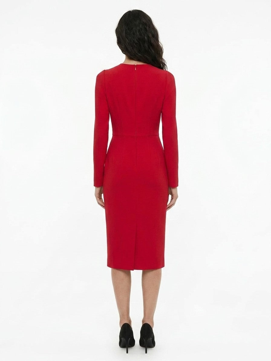 Dolce & Gabbana Red Acetate Casual Dress