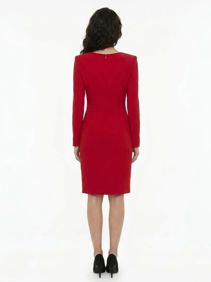 Dolce & Gabbana Red Cotton Cocktail Dress