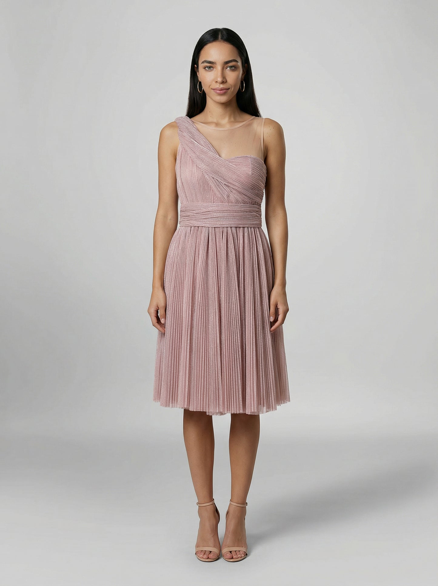 Dolce & Gabbana Purple Cotton Cocktail Dress