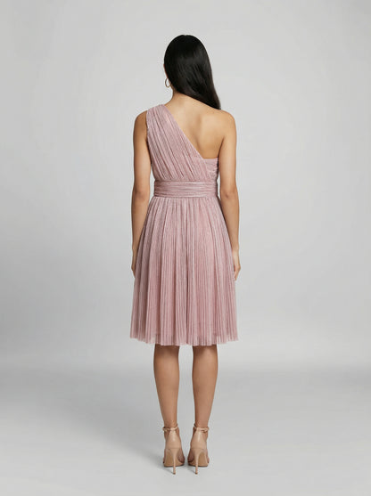 Dolce & Gabbana Purple Cotton Cocktail Dress