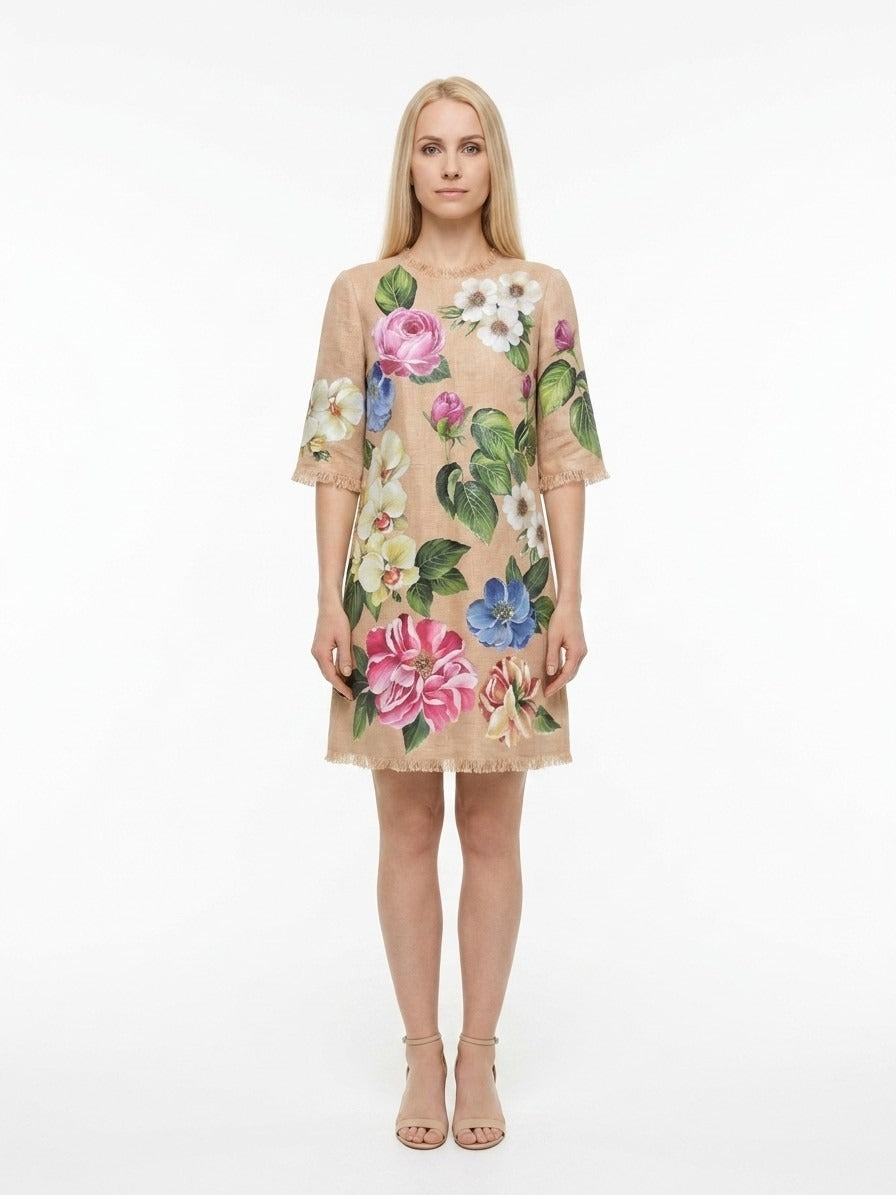 Dolce & Gabbana Multicolor Cotton Casual Dress