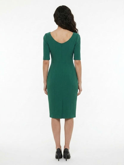 Dolce & Gabbana Green Acetate Casual Dress