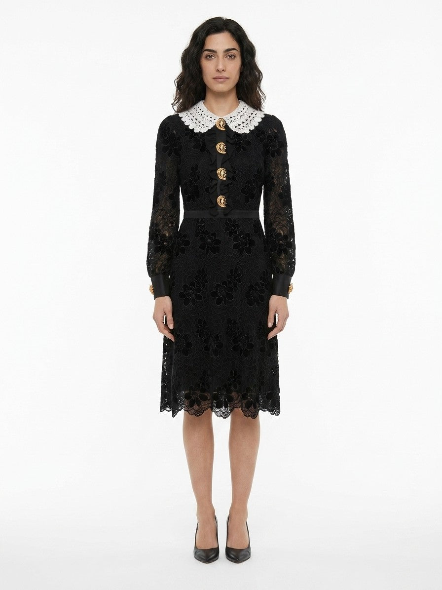 Dolce & Gabbana Black Polyester Cocktail Dress