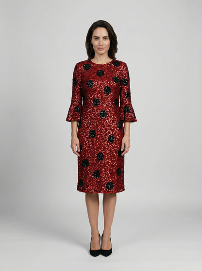 Dolce & Gabbana Multicolor Cotton Cocktail Dress