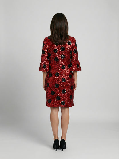 Dolce & Gabbana Multicolor Cotton Cocktail Dress