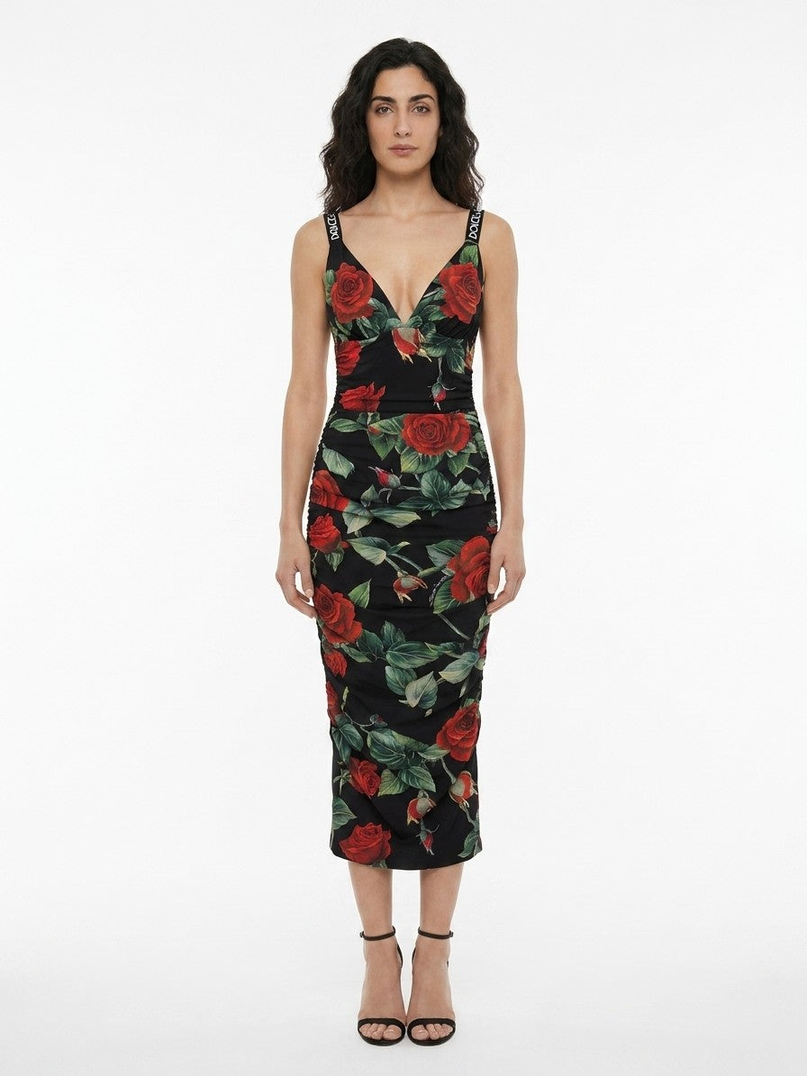 Dolce & Gabbana Multicolor Elastane Casual Dress