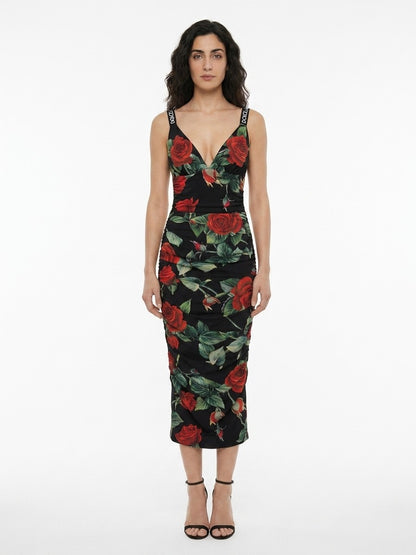 Dolce & Gabbana Multicolor Elastane Casual Dress