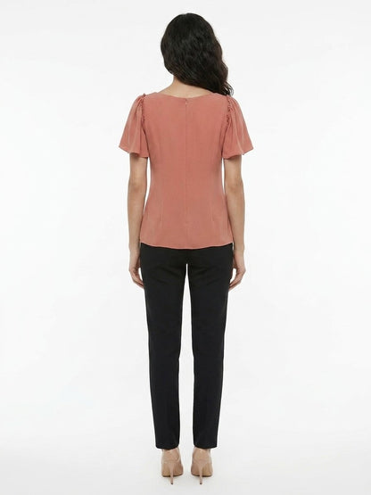 Dolce & Gabbana Orange Acetate Blouse