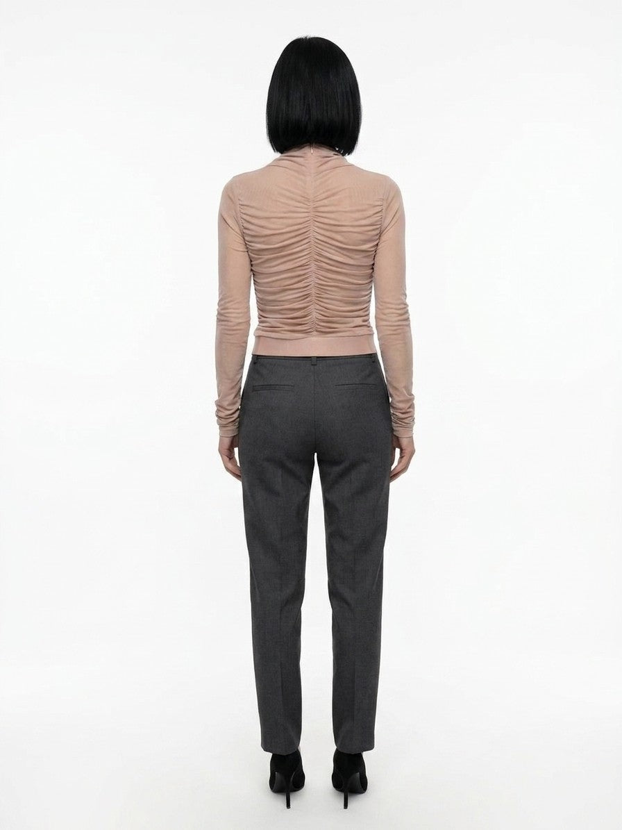 Dolce & Gabbana Purple Viscose Casual Pants