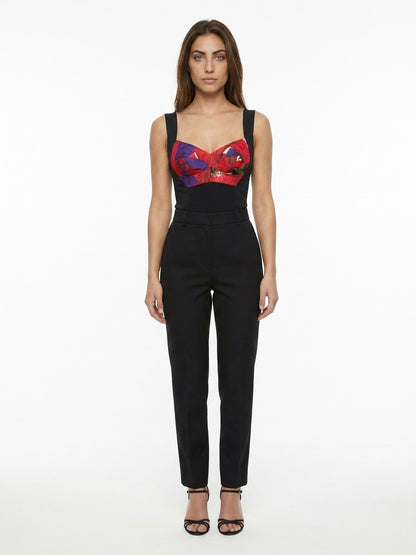 Dolce & Gabbana Multicolor Silk Jumpsuit