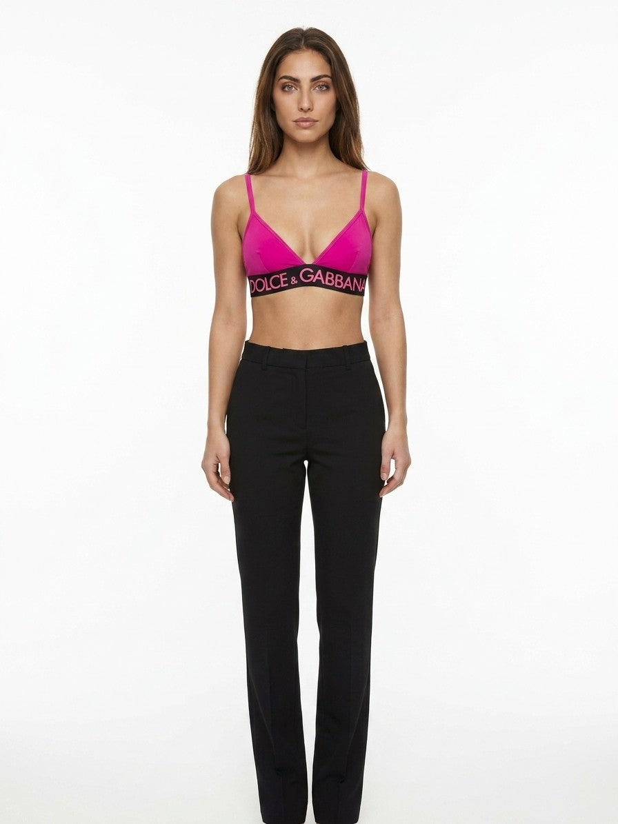 Dolce & Gabbana Fuchsia Elastane Bra