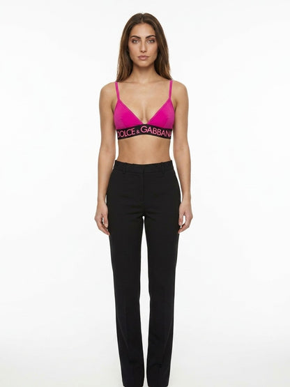 Dolce & Gabbana Fuchsia Elastane Bra