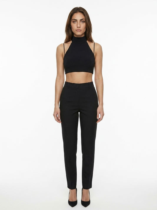 Dolce & Gabbana Black Elastane Skinny Pants