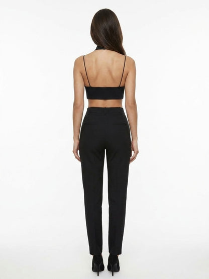Dolce & Gabbana Black Elastane Skinny Pants