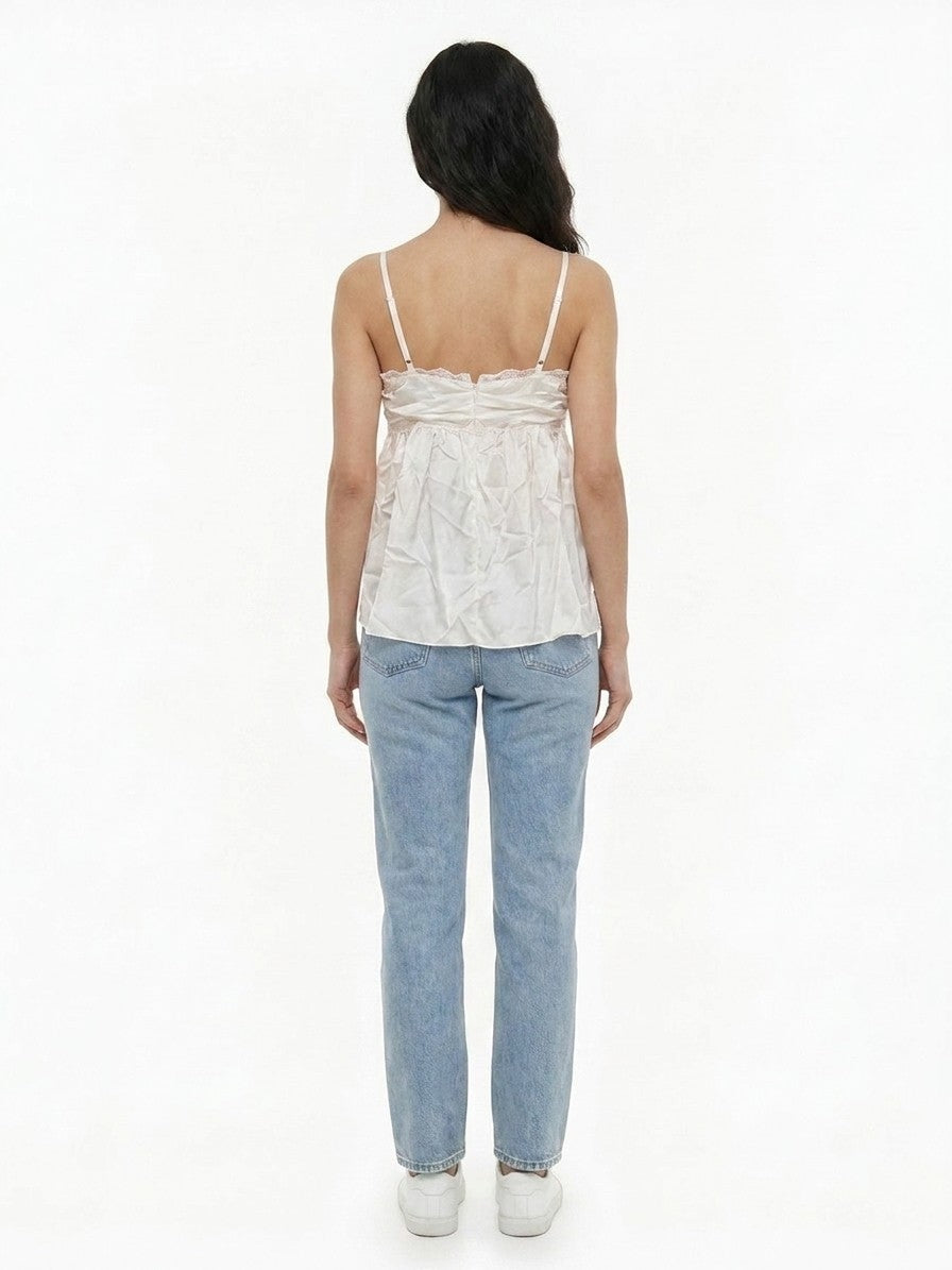 Dolce & Gabbana White Silk Blouse