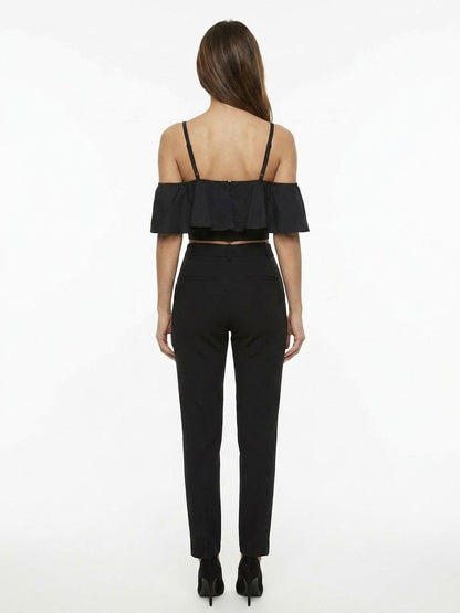 Dolce & Gabbana Black Cotton Sleeveles T-Shirt