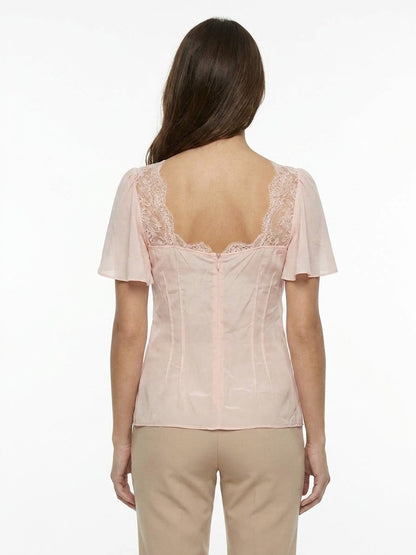 Dolce & Gabbana Pink Elastane Blouse