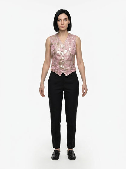 Dolce & Gabbana Multicolor Elastane Waistcoat
