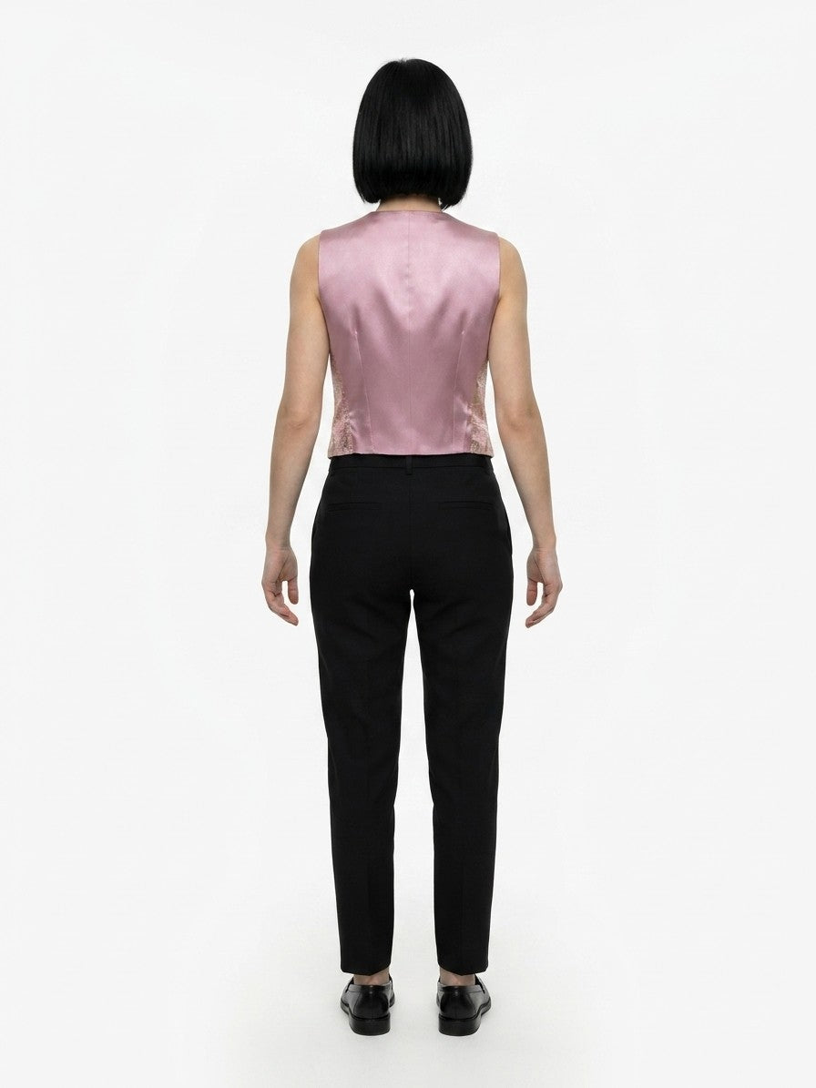 Dolce & Gabbana Multicolor Elastane Waistcoat