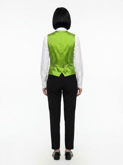Dolce & Gabbana Green Elastane Waistcoat