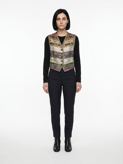 Dolce & Gabbana Multicolor Polyamide Waistcoat