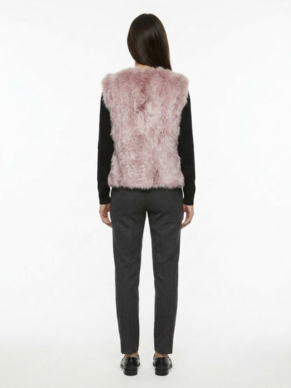 Dolce & Gabbana Pink Silk Sleeveless Jacket