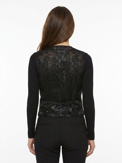 Dolce & Gabbana Black Cotton Waistcoat