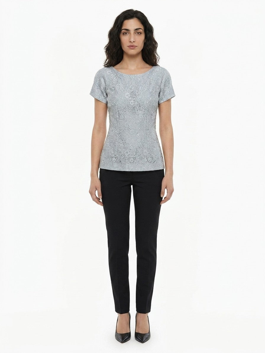 Dolce & Gabbana Light Blue Polyamide Blouse