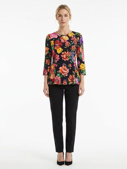 Dolce & Gabbana Multicolor Elastane Pattern Shirt