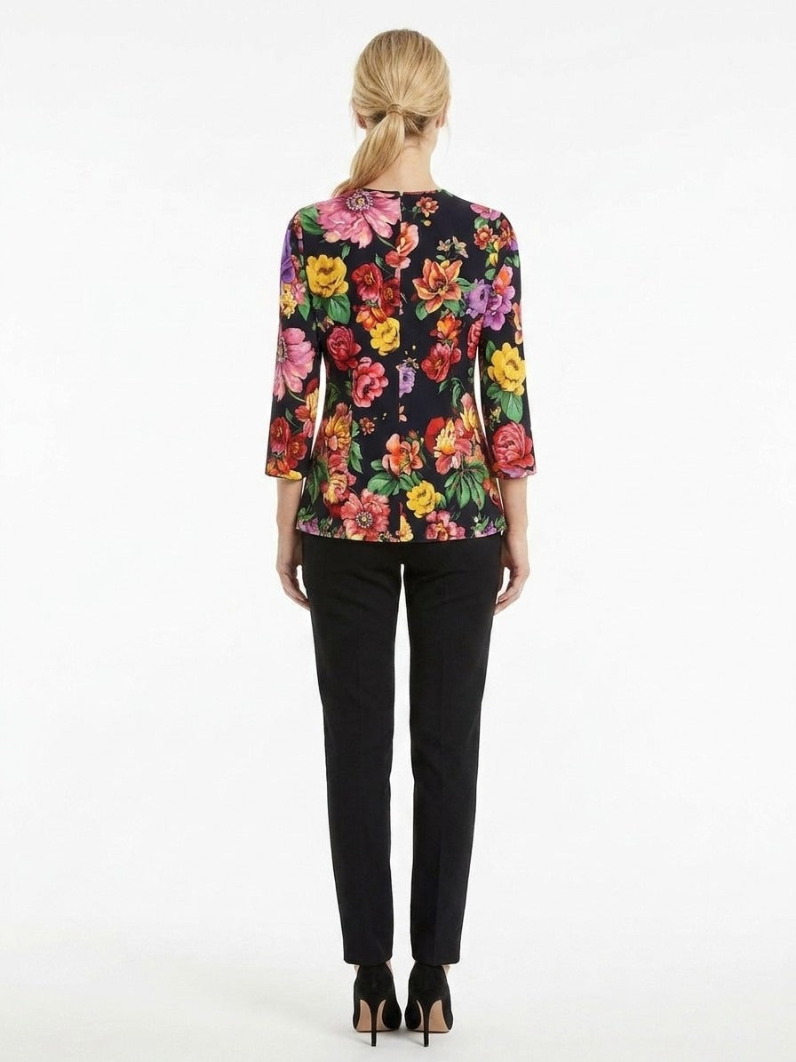 Dolce & Gabbana Multicolor Elastane Pattern Shirt