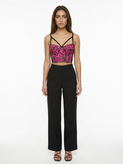 Dolce & Gabbana Multicolor Elastane Sleeveles T-Shirt