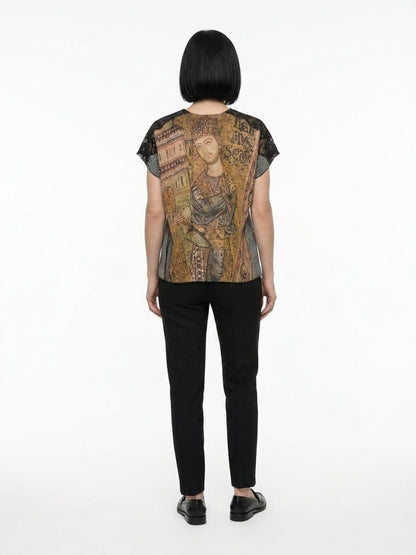 Dolce & Gabbana Blue Polyamide T-Shirt