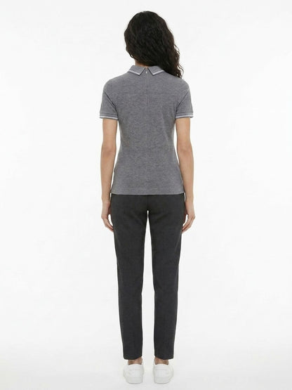 Dolce & Gabbana Gray Cotton Polo Shirt