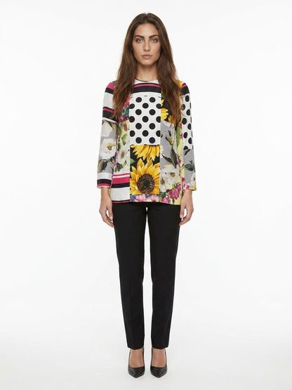 Dolce & Gabbana Multicolor Elastane Pattern Shirt