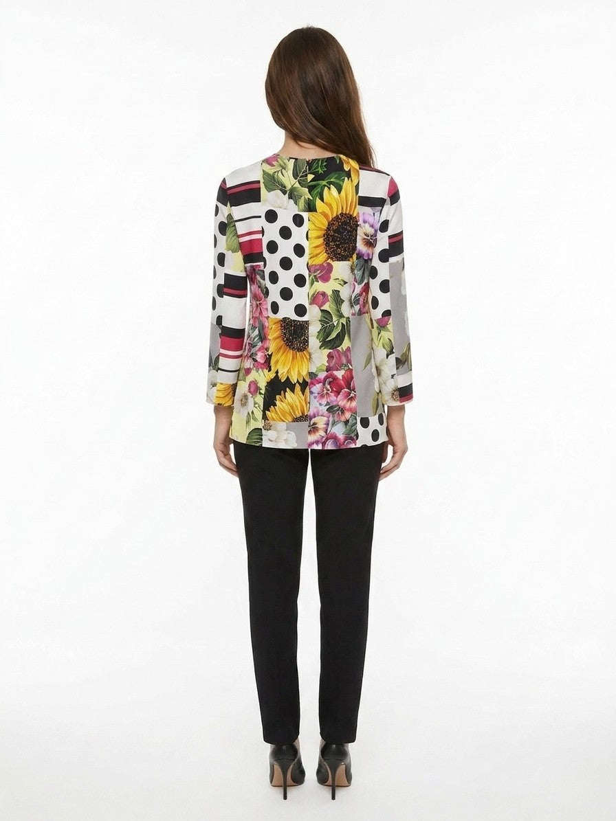 Dolce & Gabbana Multicolor Elastane Pattern Shirt
