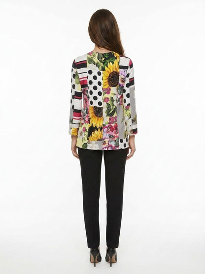 Dolce & Gabbana Multicolor Elastane Pattern Shirt