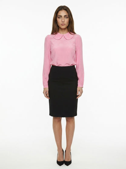 Dolce & Gabbana Pink Elastane Blouse