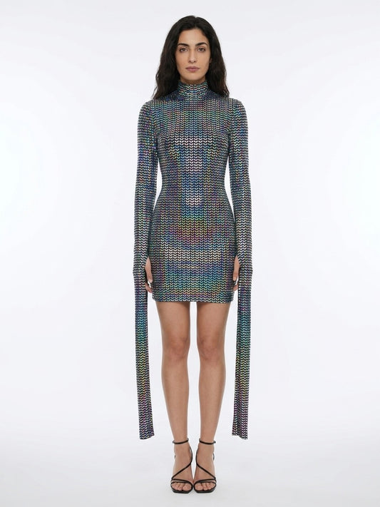 Dolce & Gabbana Silver Elastane Turtleneck