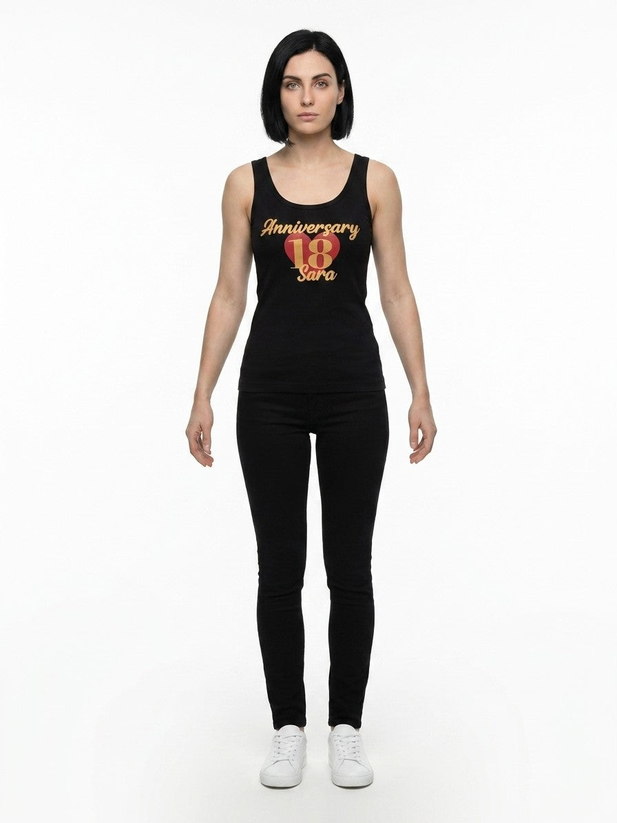 Dolce & Gabbana Black Cotton Tank Tops