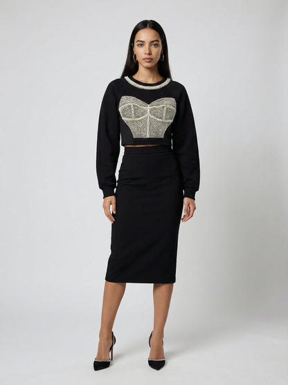Dolce & Gabbana Black Cotton Sweatshirt