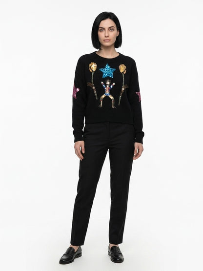 Dolce & Gabbana Multicolor Cashmere Sweatshirt